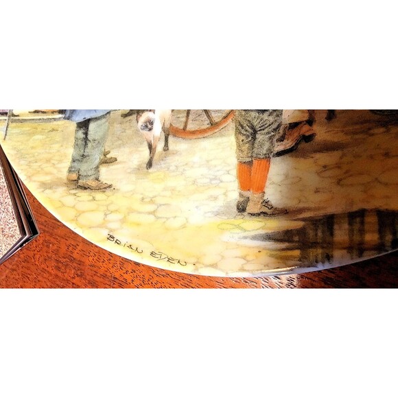 Davenport Pottery 1991, Ltd Ed "The Ice Cream Seller" Cries of London Plate VTG - Picture 6 of 16